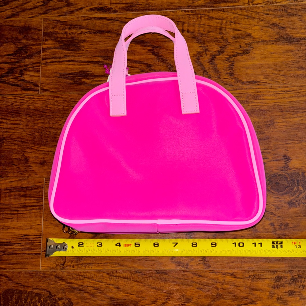 Juicy Couture NWT Hot Pink Travel Case Makeup Tote Bag with Zipper Compartments - Picture 7 of 7